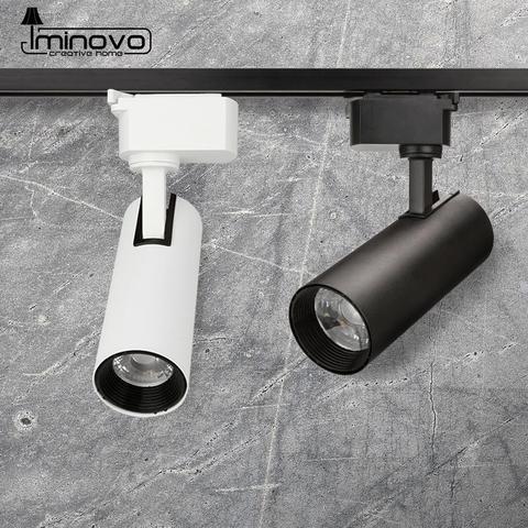 Luz de pista LED COB, 12W, 20W, 30W, 40W, lámpara de carril ajustable, foco para tienda de ropa, accesorio de iluminación, pantalla de tienda de 220V, 230V, 240V ► Foto 1/6