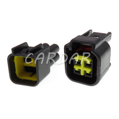 1 Juego de 4 Pin FWY-C-4F-B Auto conector eléctrico a prueba de agua toma de cableado conector 12444-5504-2 de la bobina de encendido enchufe para Ford ► Foto 1/1