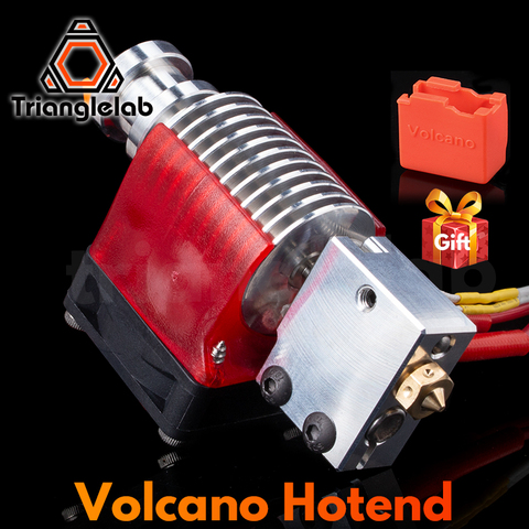 Trianglelab v6 Volcano hotend 12V/24V impresión remota Bowen j-head Hotend y soporte del ventilador de refrigeración para E3D HOTEND para PT100 ► Foto 1/6