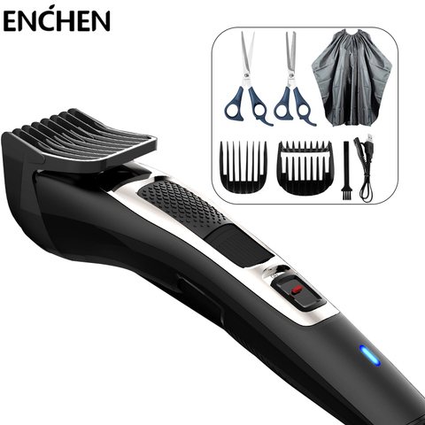 ENCHEN-Juego de maquinilla eléctrica Sharp3S para hombre, cortador de pelo inalámbrico profesional, para cortar Cabello, con peines de límite ► Foto 1/6