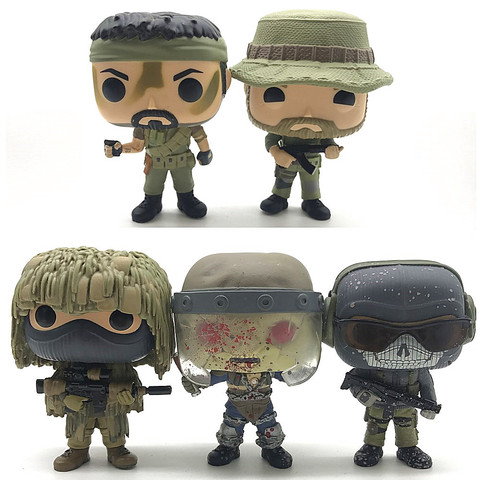 Figuras raras de VIDEOJUEGOS PARA NIÑOS, colección de juguetes para niños, Call of Duty, Tte. Simon, Ghost, Cindy, All Ghillied, Up144 ► Foto 1/6