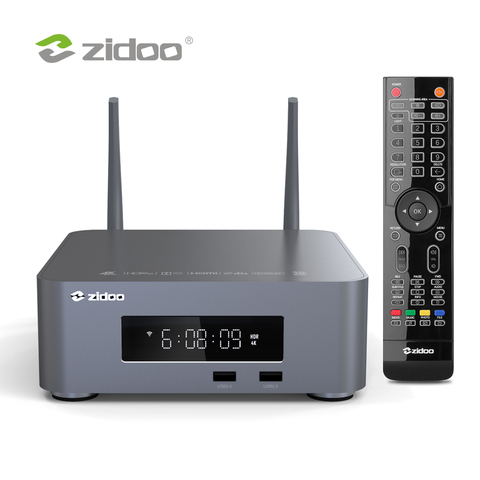 ZIDOO-reproductor multimedia Z10Pro 4K, decodificador de señal con HDD Bay de hasta 14TB, DDR4, 2 GB, 32 GB, eMMC, Android 9,0, Z10 Pro, Dolby Vision HDR10 ► Foto 1/6