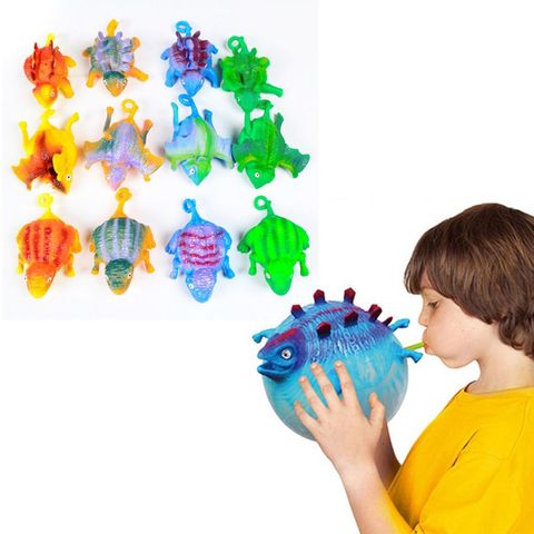 Globo inflable de animales para niños, pelota para apretar, divertido soplado de animales, dinosaurio de juguete, ansiedad, alivio del estrés, regalo para niños, 1 ud. ► Foto 1/6