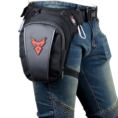 Norbinus-bolsa cartuchera multifunción Oxford para motocicleta, riñonera informal para exteriores para hombre, para Moto y motociclista ► Foto 1/6