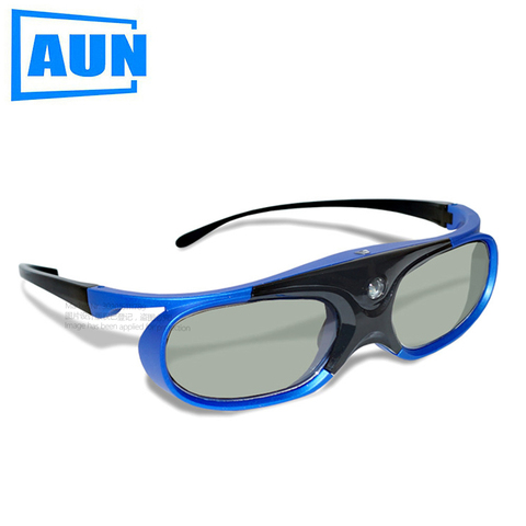 AUN-obturador activo 3D de alta gama, gafas, compatible con 96Hz/120Hz/144Hz, batería de 85mAh, para Proyector láser DLP 3D 1080P 4K DL02 ► Foto 1/6