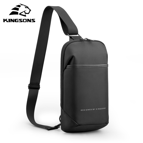 Kingsons-Bolso cruzado pequeño para hombre, mochila de paseo informal, riñonera de pecho, impermeable, novedad de 2022 ► Foto 1/6