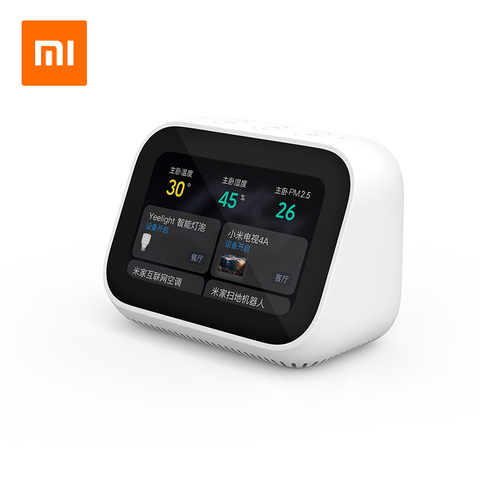 Xiaomi-Altavoz Bluetooth 5,0 con pantalla táctil, reloj despertador Digital con WiFi, conexión inteligente con timbre ► Foto 1/5