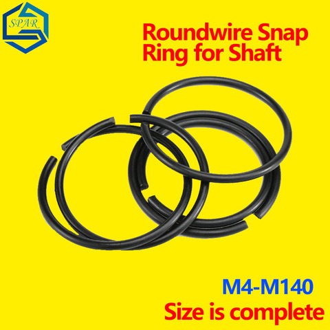 Roundwire Snap Ring para eje 70 de acero de manganeso alambre anillo de retención anillo externa abrazadera tipo C anillo de retención ￠ 4-￠ 140 ► Foto 1/6