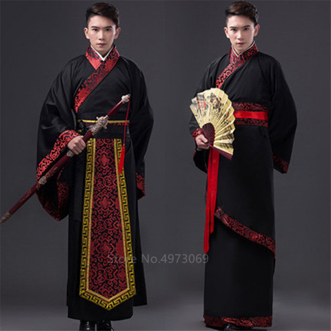 Ropa china tradicional de Año Nuevo para hombres adultos, vestidos africanos, traje Tang, ropa para el escenario, disfraces antiguos ► Foto 1/6