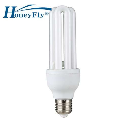 HoneyFly-lámpara de ahorro energético, tubo 3U, 15W/20W, bombilla fluorescente en forma de U E27, iluminación del hogar ► Foto 1/4