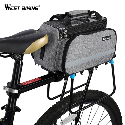 Bolsa de bicicleta WEST para ciclismo, bolsa de almacenamiento para equipaje, cesta de montaña, bicicleta de carretera, sillín, bolso trasero, bolsas para maletero ► Foto 1/6