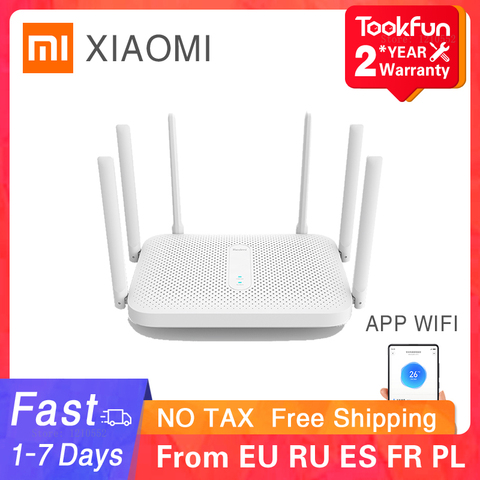 Xiaomi-enrutador inalámbrico Redmi AC2100, 2,4G/5G, Wifi de doble frecuencia, 128M de RAM, cobertura, amplificador de señal externo, repetidor PPPOE ► Foto 1/6