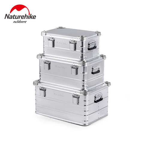 Naturehike-cajas de almacenamiento exterior, 30-80L, para Camping, Picnic, viaje, aleación de aluminio, gran capacidad, accesorios para cajas, bolsa de almacenamiento, 3 tamaños ► Foto 1/6