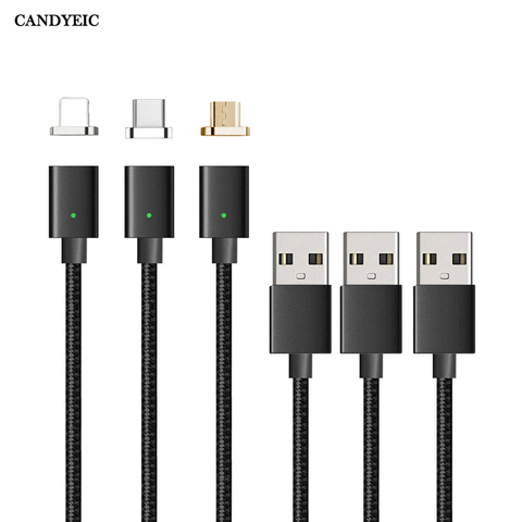 Cable Micro USB CANDYEIC cargador magnético para Samsung Xiaomi Huawei Sony Android Teléfono Móvil carga rápida imán Cable de datos ► Foto 1/6