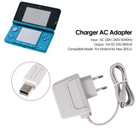 Cargador de enchufe de la UE adaptador de CA para Nintendo 3DS XL para new LL XL 2DS 3DS 3DS XL ► Foto 1/6