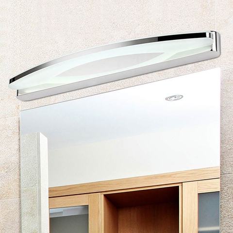 Lámpara de pared acrílica de luz Led para espejo de baño moderna, aplique de acero inoxidable, iluminación para el hogar, 12W/20W, 170-240V ► Foto 1/6