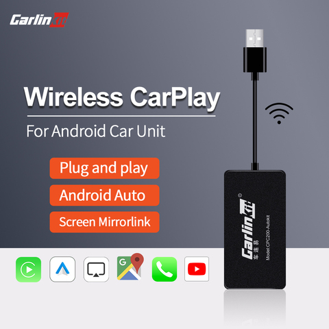 Carlinkit llave electrónica Apple CarPlay inalámbrica USB y sistema operativo Android para coche, llave electrónica para coche, sistema operativo Android, sistema operativo Android, Autokit Mirror Kit, venta automática ► Foto 1/6