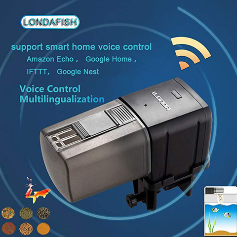 Alimentador de peces inteligente con Wi-Fi para acuario, temporizador automático, control cuantitativo, app ► Foto 1/6