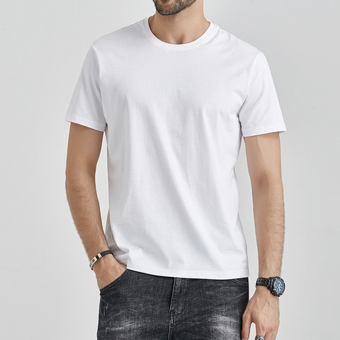 Hombre Camiseta verano blanco camisetas de manga corta de gran tamaño camisetas Harajuku blanco cómodo casual Camisetas ropa ► Foto 1/5