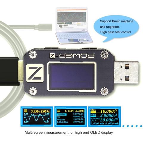 ChargerLAB, POWER-Z, probador USB PD qc3.0 2,0, medidor de voltímetro Digital de corriente de onda tipo C KM001C, amperímetro, Detector de banco ► Foto 1/6