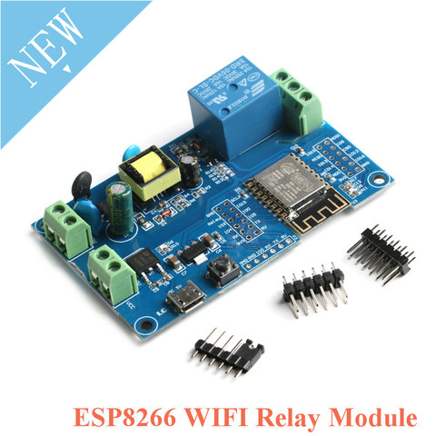 Módulo de relé inalámbrico ESP8266 con WIFI, ESP-12F, CA, 220V, CC, 5V, 12V, fuente de alimentación, tablero de desarrollo ESP 12F, Control remoto, casa inteligente ► Foto 1/6