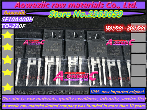 Aoweziic 10 UDS-50 Uds 100% nuevo importado original SF10A400H TO-220F LCD TV Plasma diodo de recuperación rápida 10A 400V ► Foto 1/2