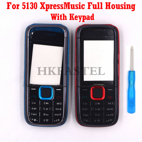 Para Nokia 5130 XpressMusic 5130XM nuevo completa carcasa para teléfono móvil + ruso Teclado + herramienta ► Foto 1/4