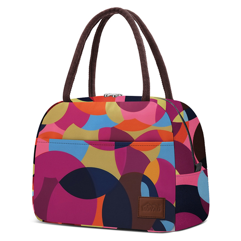Aosbos-fiambrera portátil con aislamiento térmico para hombre, mujer y niño, bolsa de mano para comida de viaje, Picnic, estampada ► Foto 1/6