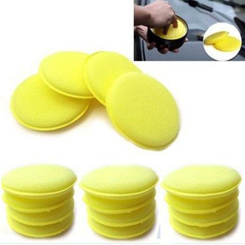 Almohadillas aplicadoras de espuma para limpieza de coches, 12 Uds. Pulido de cera, en Stock ► Foto 1/6