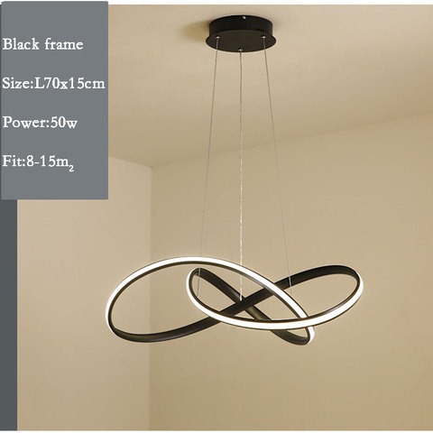 Led colgante de luz de la lámpara de Oro Negro Color blanco moderna lámpara colgante hogar para Comedor Cocina sala de luces de la Oficina ► Foto 1/6