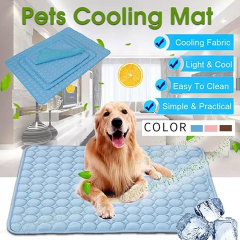 Esterillas refrescantes para mascotas, manta suave de hielo para verano, cama para gato y perro, cojín para sofá, portátil, viaje, Camping, Yoga, accesorios para dormir ► Foto 1/6