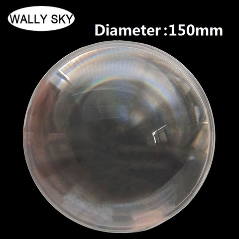 Lente de acrílico óptico PMMA de 150mm de diámetro, lupa con rosca, redonda, Circular, Fresnel, longitud Focal 55, 70, 100, 140, 200 mm ► Foto 1/6