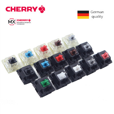 Cherry MX-interruptor de teclado mecánico, original, negro, azul y marrón, RGB, blanco natural, silencioso, rojo y plateado, 3 pines, 1 ud. ► Foto 1/4