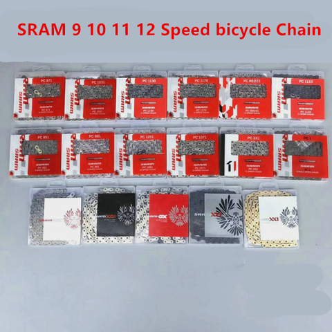 ¡! SRAM 9 10 11 12 Velocidad carretera de montaña bicicleta cadena rojo SX NX GX xx1 águila 951, 1031, 1051, 1091, 12 Velocidad águila de ciclismo de carretera ► Foto 1/1