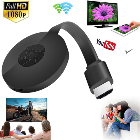 HD inalámbrico Wifi Airplay reflejo de pantalla compartir palo para HDTV compatible con HDMI Audio Video adaptador de pantalla IOS Android Teléfono de TV ► Foto 1/6