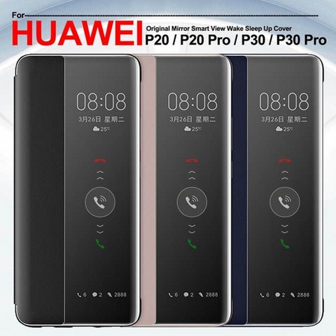 Funda de piel con tapa inteligente para Huawei P30 Pro, protector de teléfono inteligente para Huawei P30 P40 Pro P20 P 30 Lite P30pro ► Foto 1/6