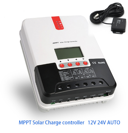 SRNE-controlador automático de carga Solar MPPT, ML2430/ML2440, 30A/40A, 12V24V, cargador con BT-1 LCD, RM-5 ► Foto 1/6