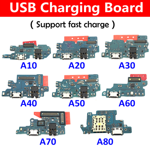 Conector de cargador USB puerto de carga Flex Cable para Samsung A40 A10 A20 A30 A50 A60 A70 A80 A01 A11 A21s A70s A10s A20s A30s ► Foto 1/6