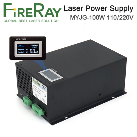 FireRay MYJG-100W 80-100W CO2 fuente de alimentación láser categoría para CO2 láser máquina de grabado y corte ► Foto 1/6