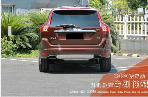 Para 2009-2013 Volvo XC60 de acero inoxidable de alta calidad tapa de maletero trasero Trim estilo de coche ► Foto 1/3