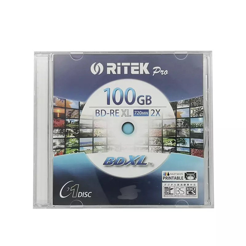 Venta al por mayor 1 Uds 100 gb 2X imprimible BD-RE XL discos ► Foto 1/3