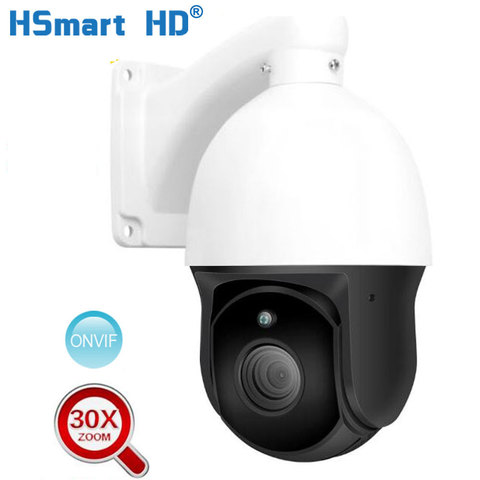 H.265 2MP 3mp POE cámara IP PTZ 30X ZOOM impermeable Mini velocidad Domo Cámara al aire libre IR 60M cámara de seguridad CCTV IP ONVIF alerta ► Foto 1/6