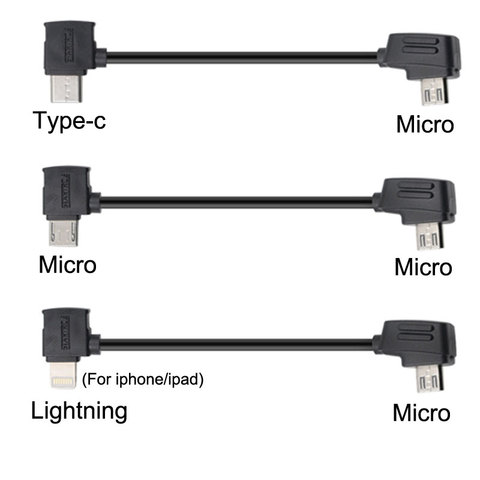 Cable de datos OTG para teléfono móvil, Cable de 10cm/30cm para DJI Mavic 2 pro/Mavic Mini/ Air/ Spark/Samsung/i ► Foto 1/6