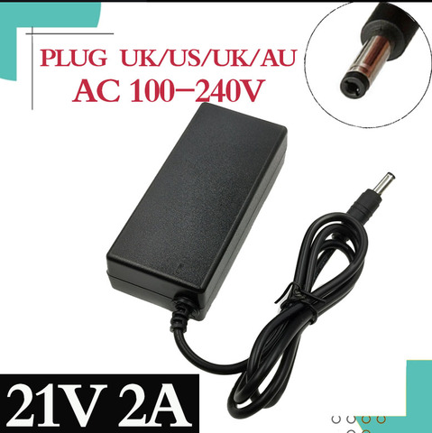 Cargador de batería de litio 21V 18V 2A 5 Series 100-240V 21V 2A cargador de batería de litio alta calidad cargador gratis Shippi ► Foto 1/5