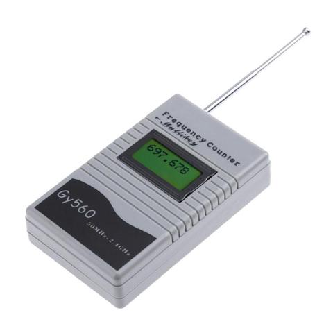 Contador de frecuencia Digital, pantalla LCD de 7 dígitos para transceptor de Radio de dos vías GSM 50 MHz-2,4 GHz GY560, contador de frecuencia ► Foto 1/6