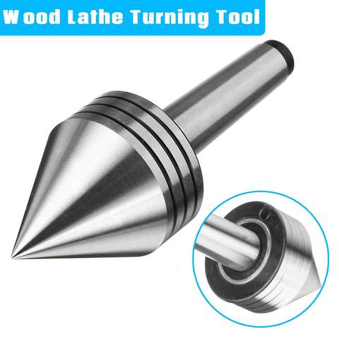 MT2 centro en vivo Morse Taper Bearing Tailstock Centro 0.001mm 60 grados para CNC cortador herramienta de torno para Metal madera torno torneado ► Foto 1/6