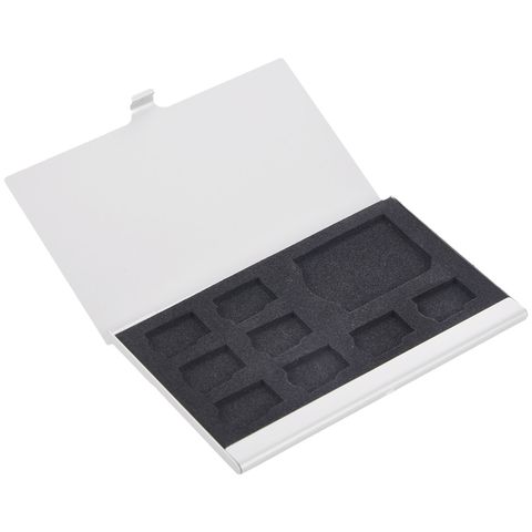 Caja de soporte para almacenamiento de tarjetas de memoria, Protector de fundas metálicas, 9 microSD/SD, 8 TF y 1 SD ► Foto 1/6