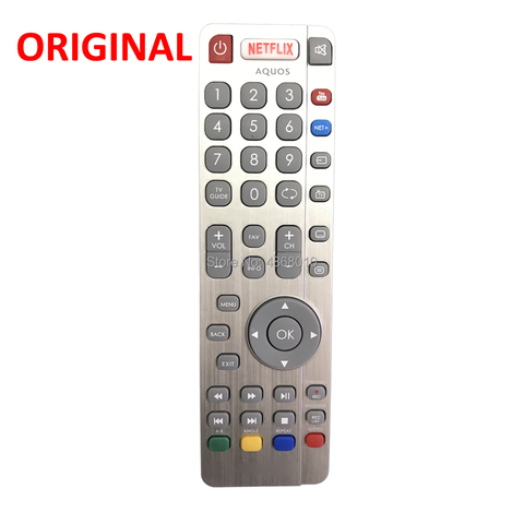 Control remoto RF Original/genuino para Smart TV SHARP SHW/RMC Aquos RF con Netflix, Youtube, botones LED ► Foto 1/4