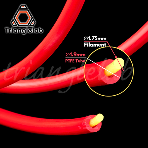 Trianglelab salida hotend tubo de PTFE Teflonto para prusa i3 anet mk8 filamento de 1,75mm ID1.9mmOD4mm Capricornio tubo ► Foto 1/6