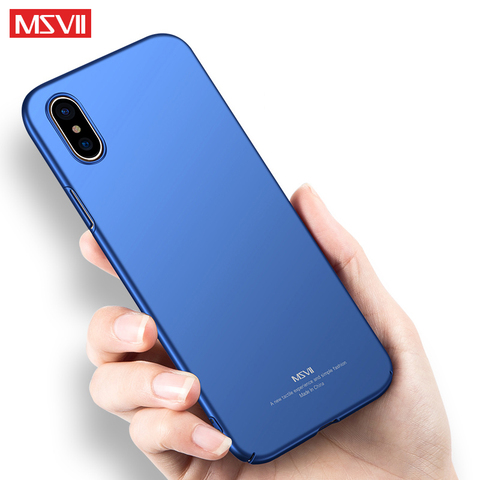 Fundas Msvii para iPhone X, Xs, Xr, carcasa esmerilada delgada para Apple, iPhone Xs, funda de PC dura para iPhone Xs Max ► Foto 1/6